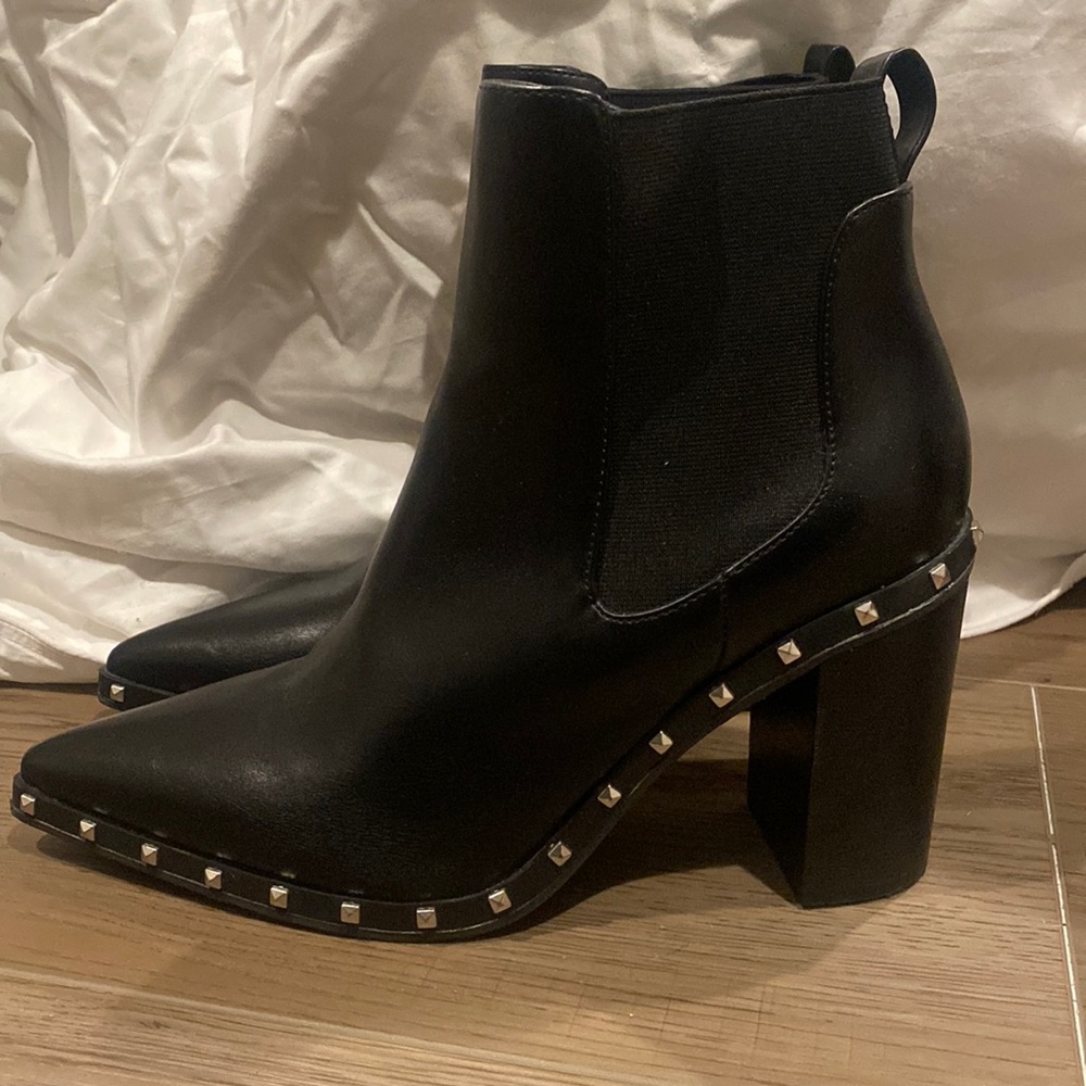 black ankle boots